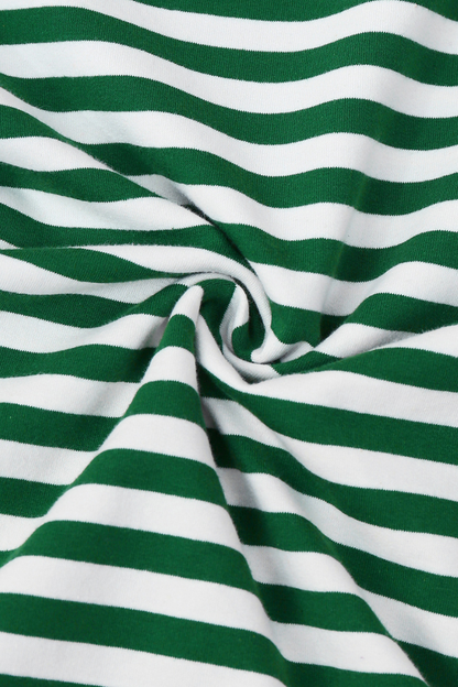 Women's Christmas Holly Jolly Stripe Long Sleeve Sweatshirt