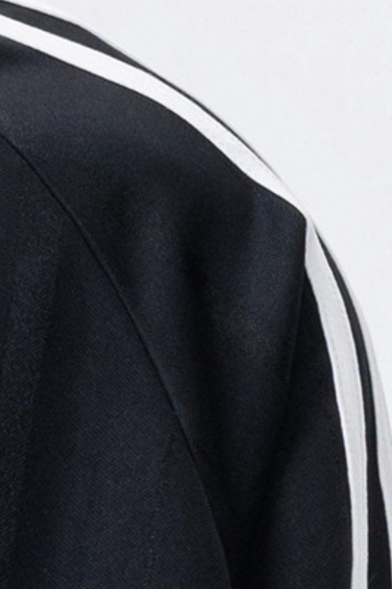 Men's Fall Retro Half-Zip Game-Day Long-Sleeve Polo