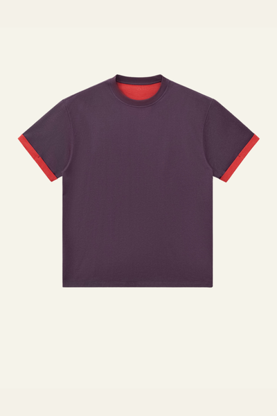 Men's Color-blocked Base Layer Short-sleeved T-shirt