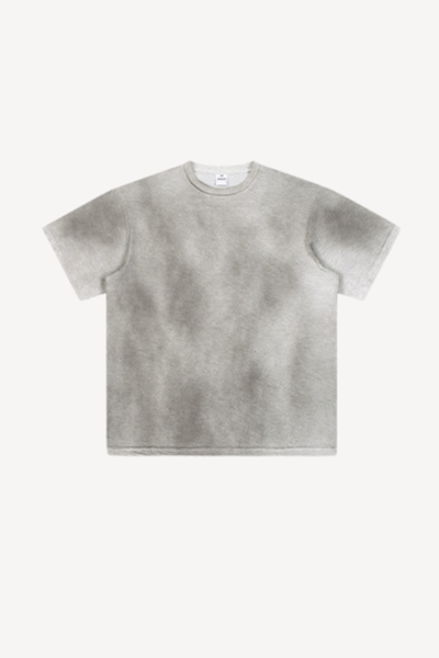 Men's Summer 160g Cotton Hand Painted Fade Loose Crew Tee