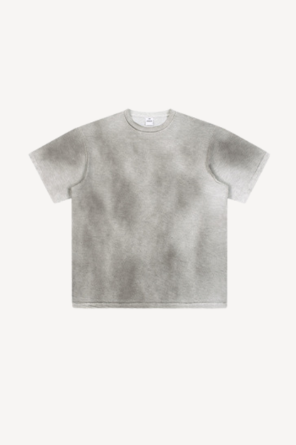 Men's Summer 160g Cotton Hand Painted Fade Loose Crew Tee