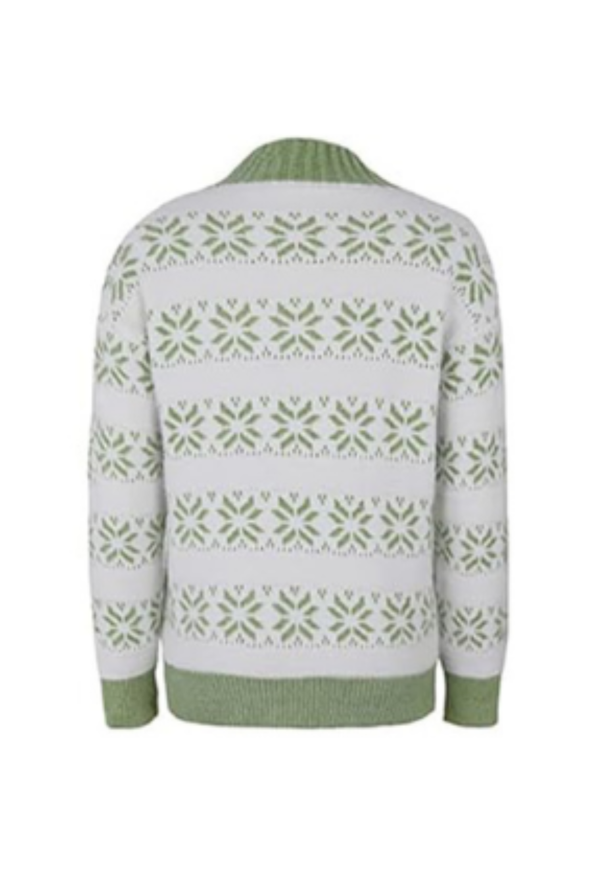 Women's Fall Christmas Snowflake Mock Neck Knit Sweater