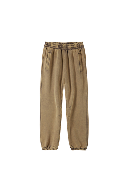 Men Fall Clothing Wax Washed Relaxed Jogger Pants