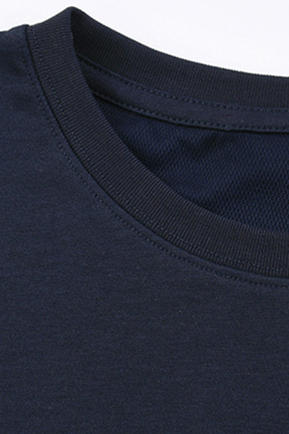 Unisex Summer Side Stripe Cropped Short Sleeve T Shirt