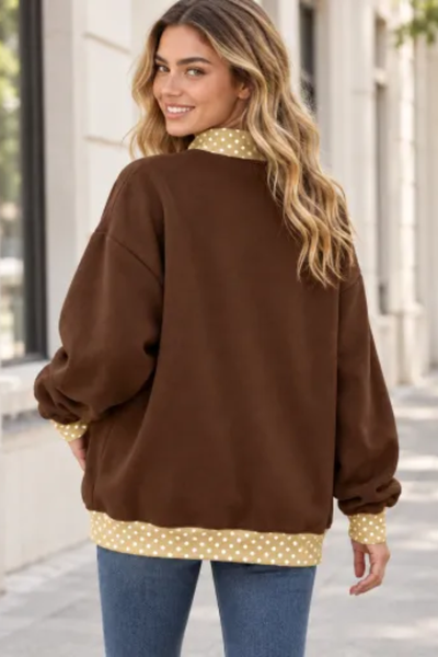 Women Fall Clothing Grace Applique Oversized Sweatshirt
