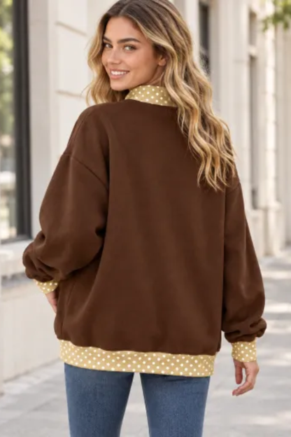 Women Fall Clothing Grace Applique Oversized Sweatshirt