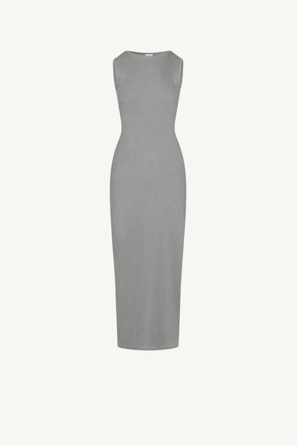 Women's Spring Summer 275g Washed Slim Knit Maxi Dress