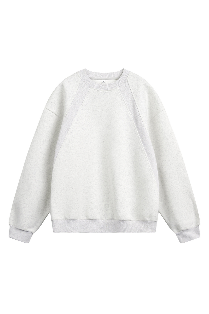 Men's Heavy Jersey Boxy Patchwork Retro Sweatshirt