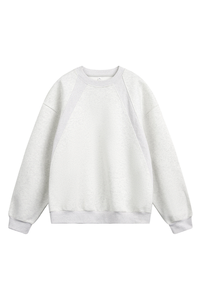Men's Heavy Jersey Boxy Patchwork Retro Sweatshirt
