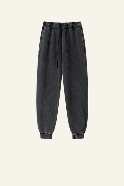 Men's Vintage Washed Cotton Cuffed Sweatpants