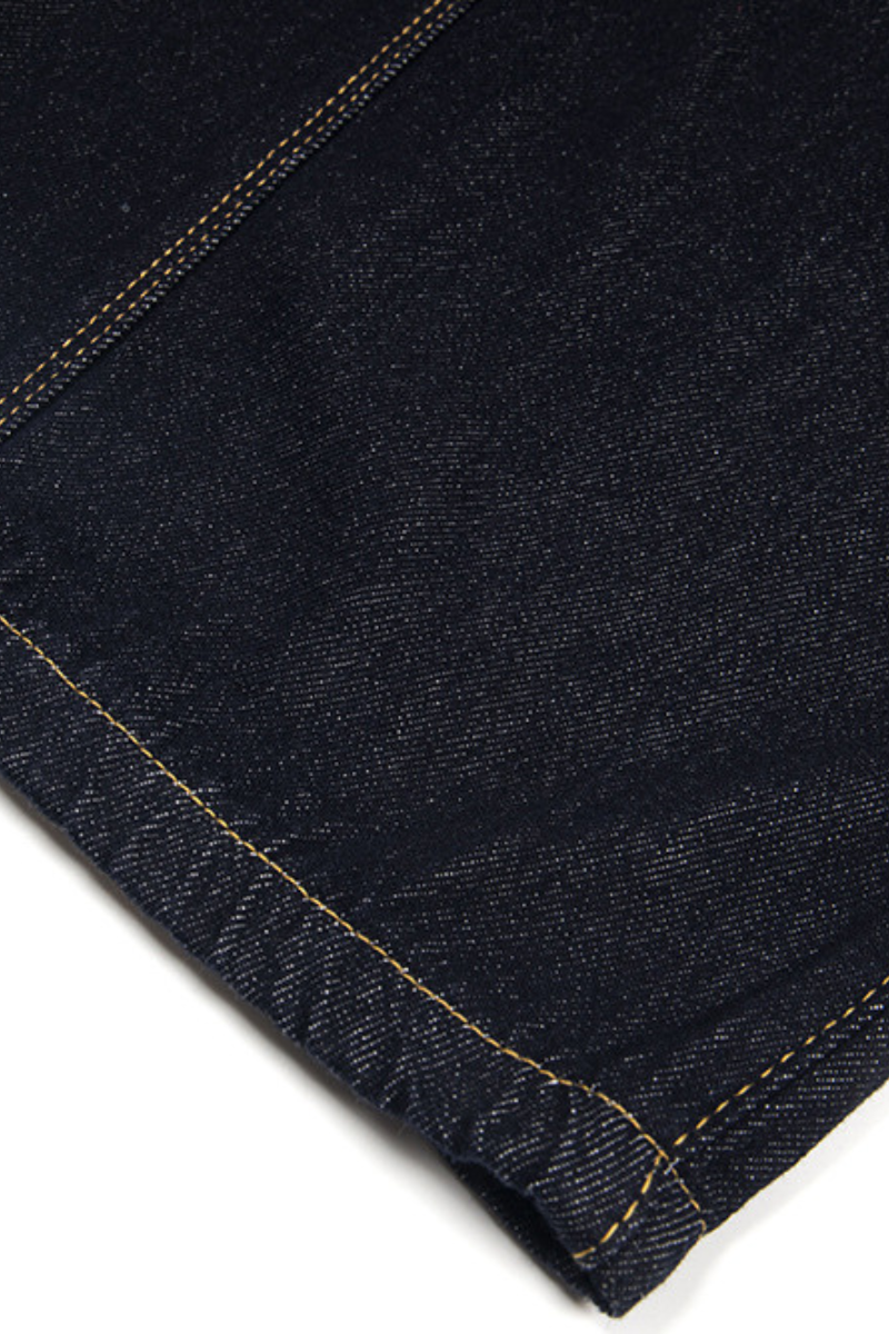 Unisex Summer Plaid Belt Barrel-Leg Cotton Denim Jeans