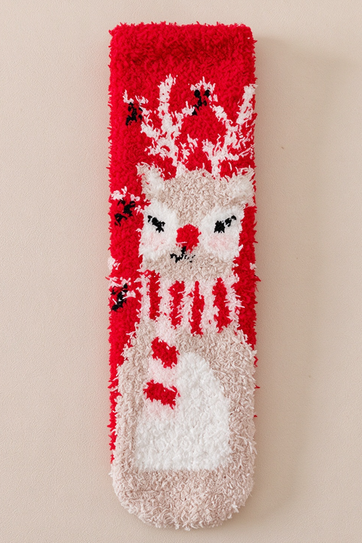 Unisex Winter Christmas Coral Fleece Warm Sleep Mid Socks