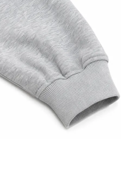 Men Winter Fleece Lined Crew Neck Oversized Sweatshirt