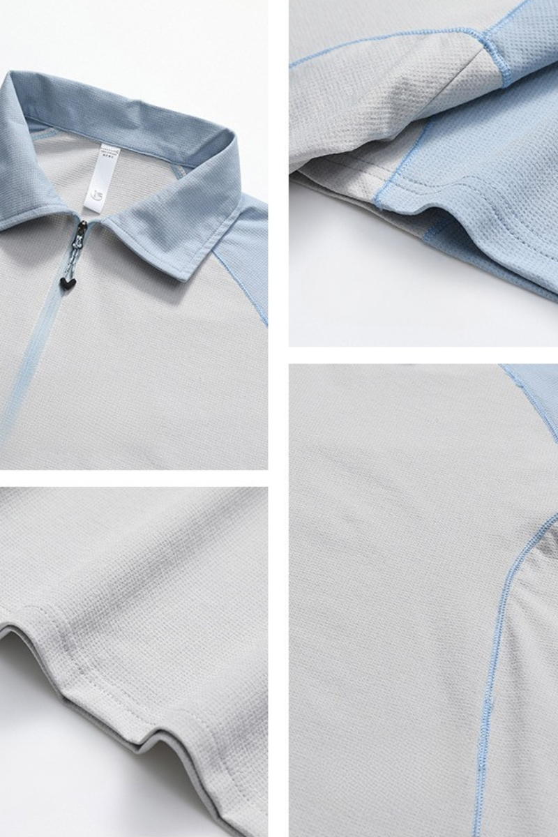 Men's Summer Outdoor Colorblock Quick Dry Cooling Tee