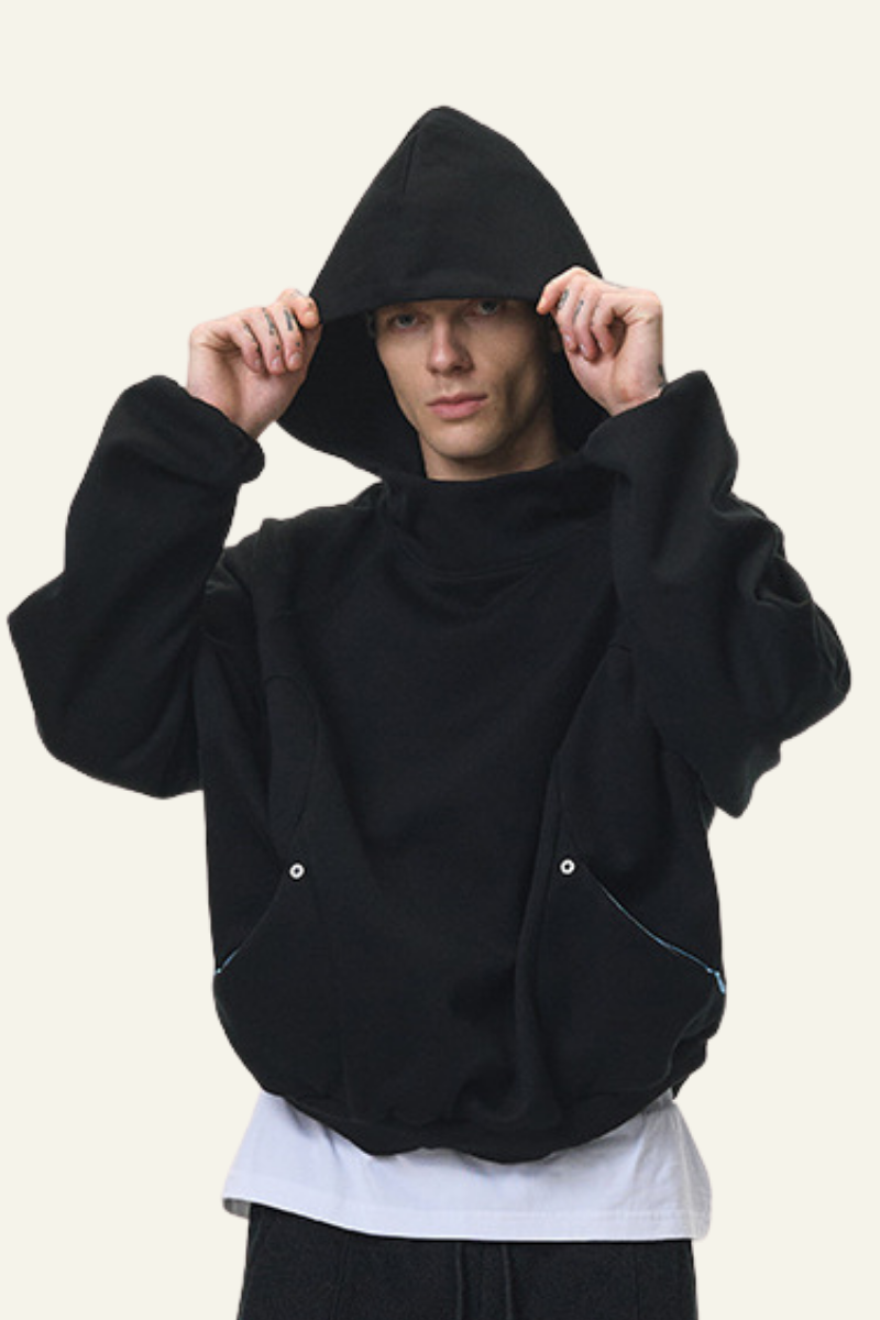 Men's Streetwear Functional Deconstructed Hoodie