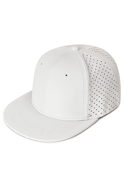 Men's Elastic Solid Flat Brim Mesh Hip Hop Hat