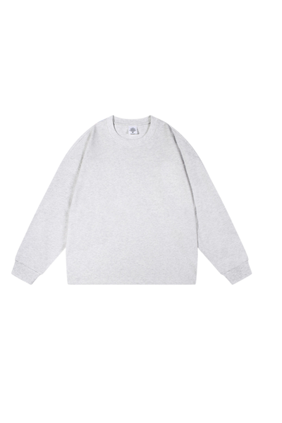 Women's 305g Heavy Cotton Loose Crewneck Long Sleeve Tee