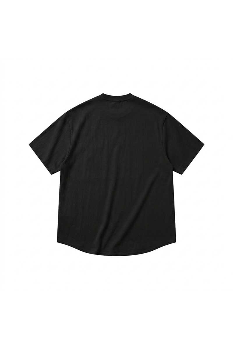 Men's Summer Linen-Blend Old-Money Drop-Shoulder T-Shirt