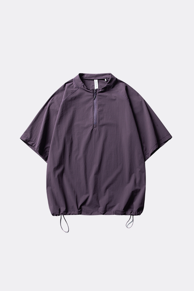 Unisex Half Zip Loose Wicking Cooling Quick Dry Tee