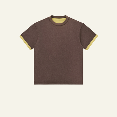 Men's Color-blocked Base Layer Short-sleeved T-shirt