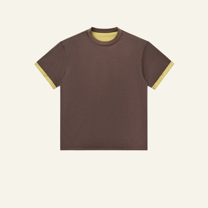 Men's Color-blocked Base Layer Short-sleeved T-shirt
