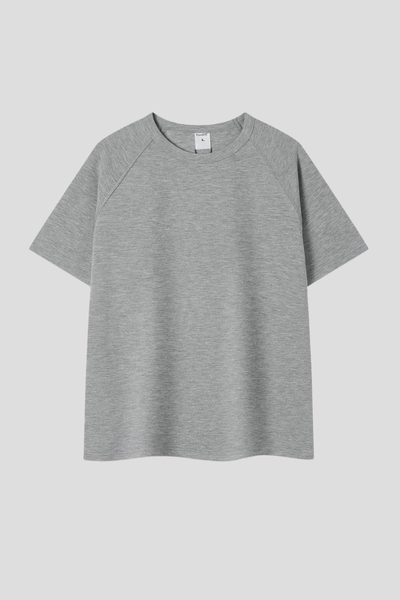 Men's 300g Cotton Raglan Stitch Texture Tee