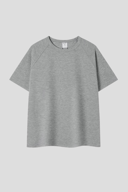 Men's 300g Cotton Raglan Stitch Texture Tee