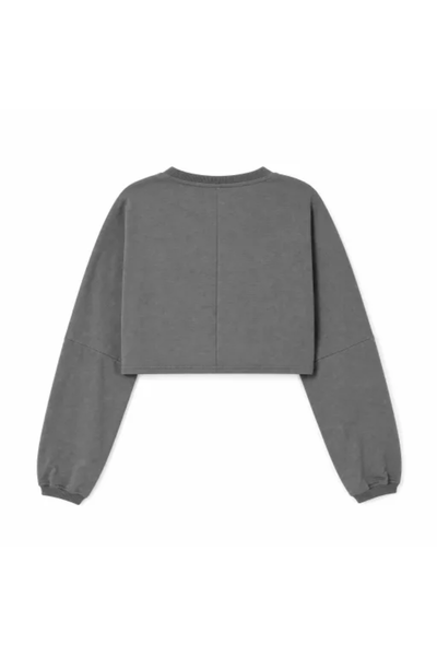 Women Spring Lightweight Cropped Drop Shoulder Workout Top