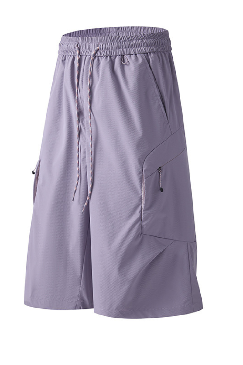 Unisex Summer Straight 7/8 Waterproof Cargo Quick Dry Shorts