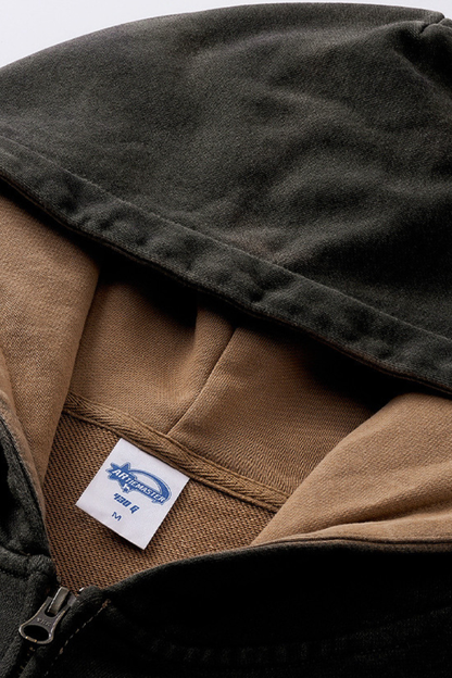 Men's Streetwear Cotton Set:Hooded Jacket And Sweatpants