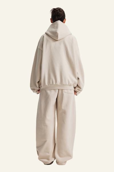 Women's Set:Fleece-lined Zipper Jacket & Curved-blade Pants