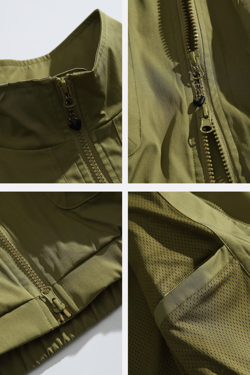 Unisex American Retro Multi-Pocket Loose Hiking Jacket