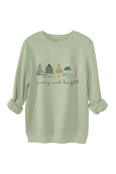 Unisex Fall Clothing Christmas Tree Graphic Sweatshirt