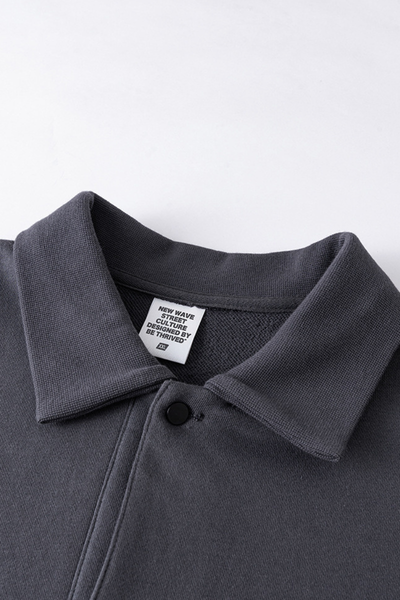 Men's Heavyweight Fleece Lapel Sweatshirt