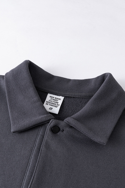 Men's Heavyweight Fleece Lapel Sweatshirt