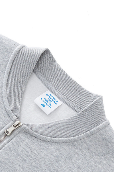 Women's  Streetwear Stand Collar Fleece-Lined Zipper Jacket