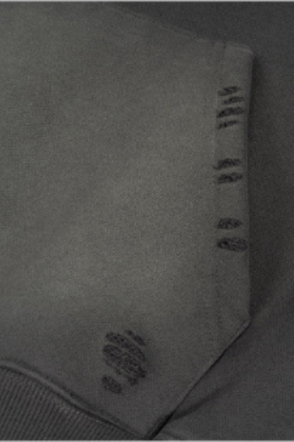 Men's Vintage Gradient Destroyed-Detail Hoodie