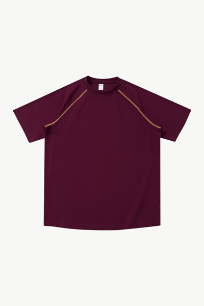 Men's 220g High Stretch Contrast Stitch Raglan Tee