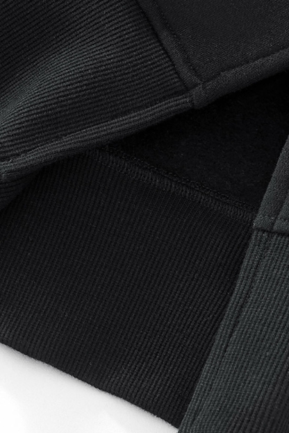 Men's Streetwear Side-Seamed Fleece-lined Pullover