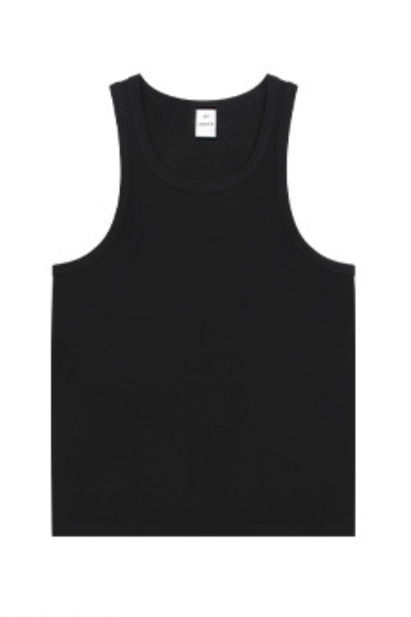 Men's Summer 315g Heavy Cotton Solid Ribbed Tank