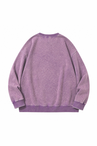 Men's Fall Winter Vintage Loose Crewneck Cotton Sweatshirt