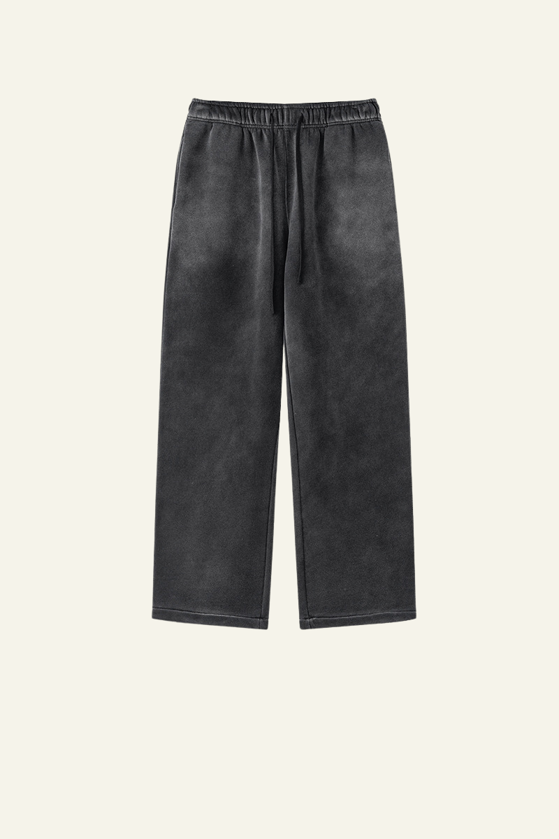 Men's Washed Straight-Leg Pants.