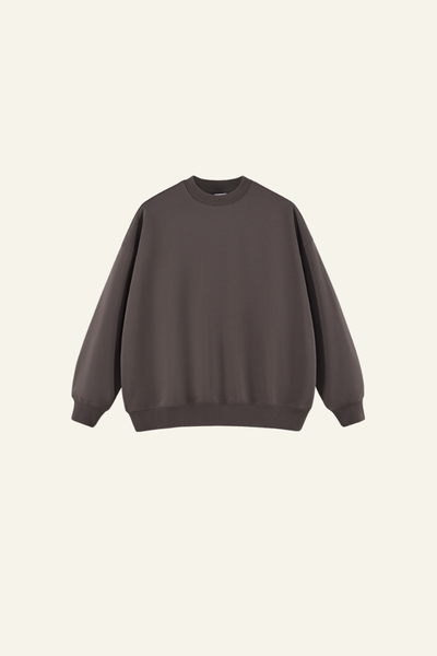 Men's 400G Heavyweight Streetwear Solid Pullover