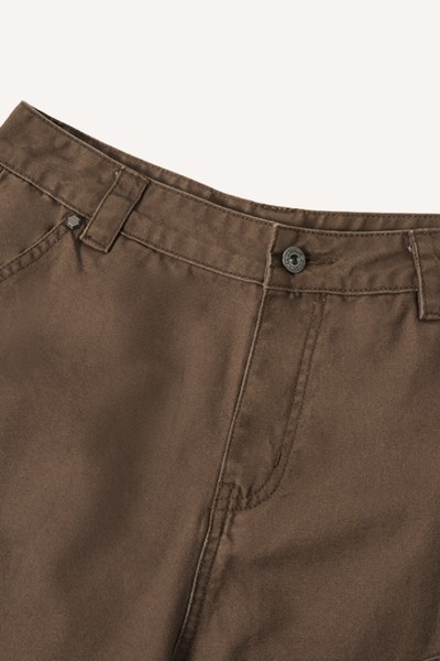 Men's Summer Retro Cargo Ripped Loose 7/8 Washed Shorts