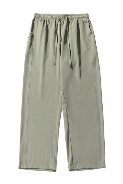 Men's Summer Ice Silk Loose Straight Wrinkle Free Pants