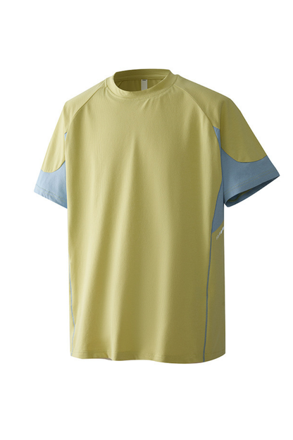 Unisex Summer Mint Colorblock Quick Dry UPF Tee
