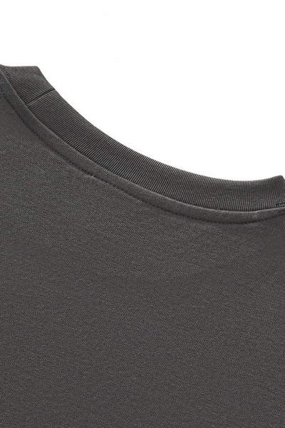 Men's Streetwear Solid Color Raw-Edge Short Sleeve T-Shirt