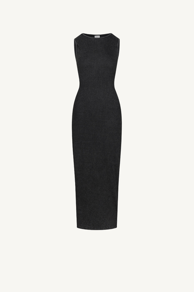 Women's Spring Summer 275g Washed Slim Knit Maxi Dress