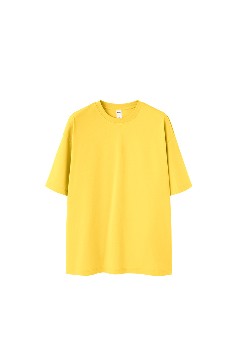Men's Spring Summer 260g Solid Crewneck Oversized Tee
