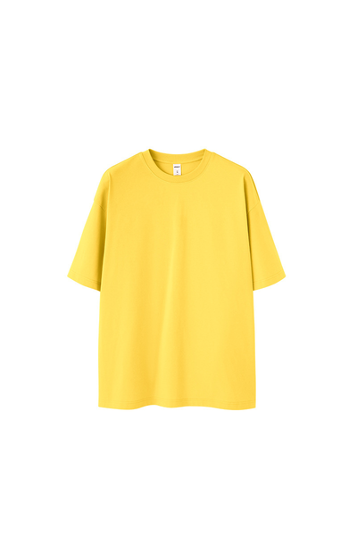 Men's Spring Summer 260g Solid Crewneck Oversized Tee
